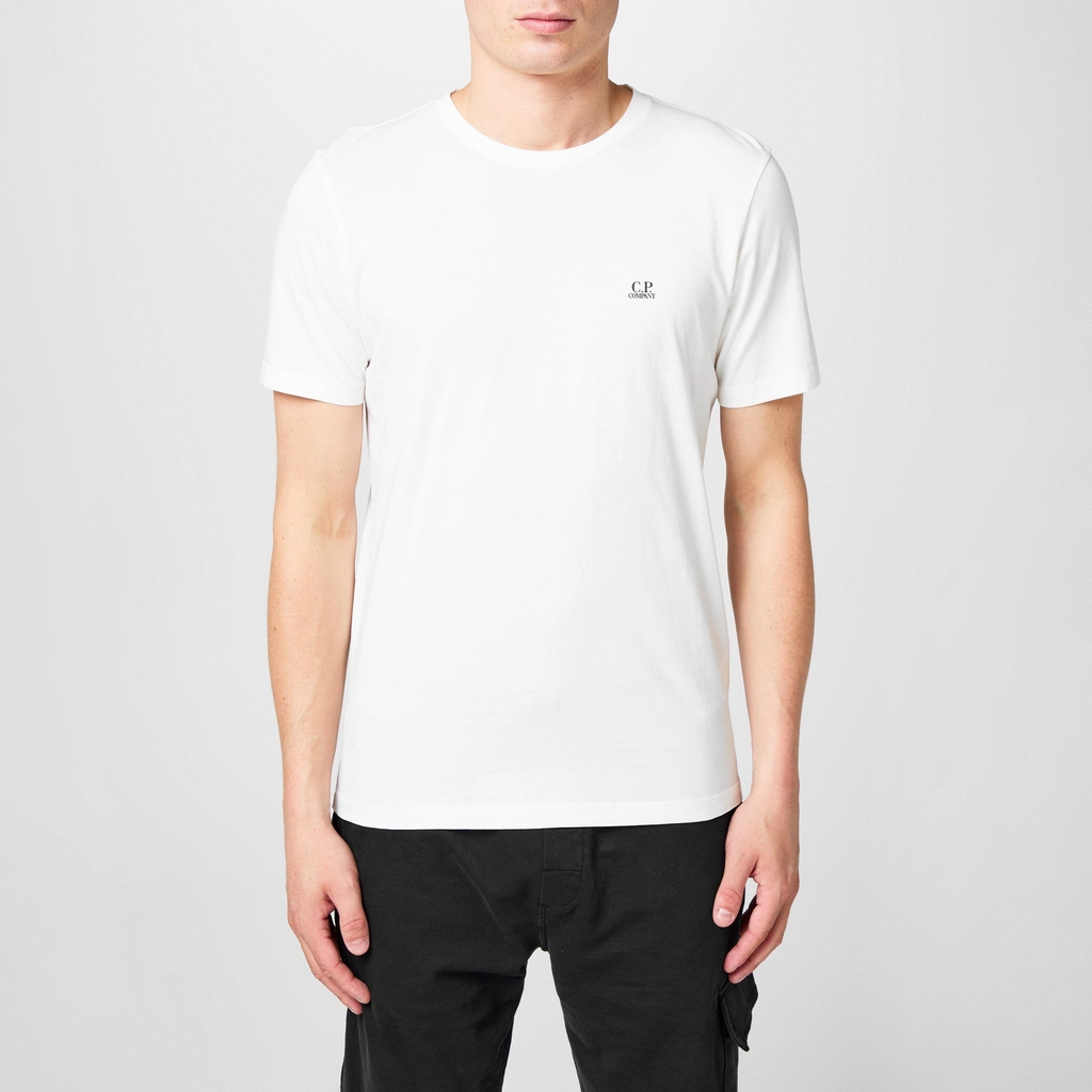 CP Company Goggle Print T Shirt - Gauze White 103